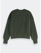 Fuzzy Crew Pullover flat lay back view by Scotch & Soda