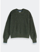 Fuzzy Crew Pullover flat lay front view by Scotch & Soda