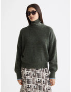 Fuzzy Crew Pullover close-up on model showing fit and detail by Scotch & Soda