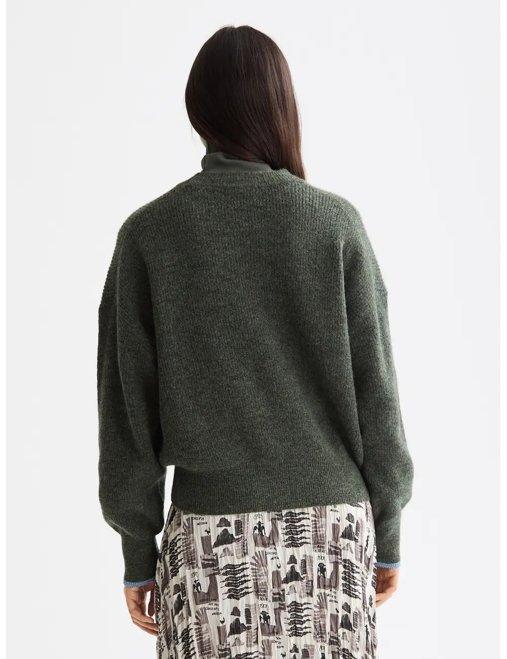 Fuzzy Crew Pullover detail shot showing fabric and craftsmanship by Scotch & Soda