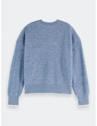 Fuzzy Crew Pullover flat lay back view by Scotch & Soda