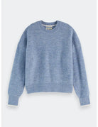 Fuzzy Crew Pullover flat lay front view by Scotch & Soda