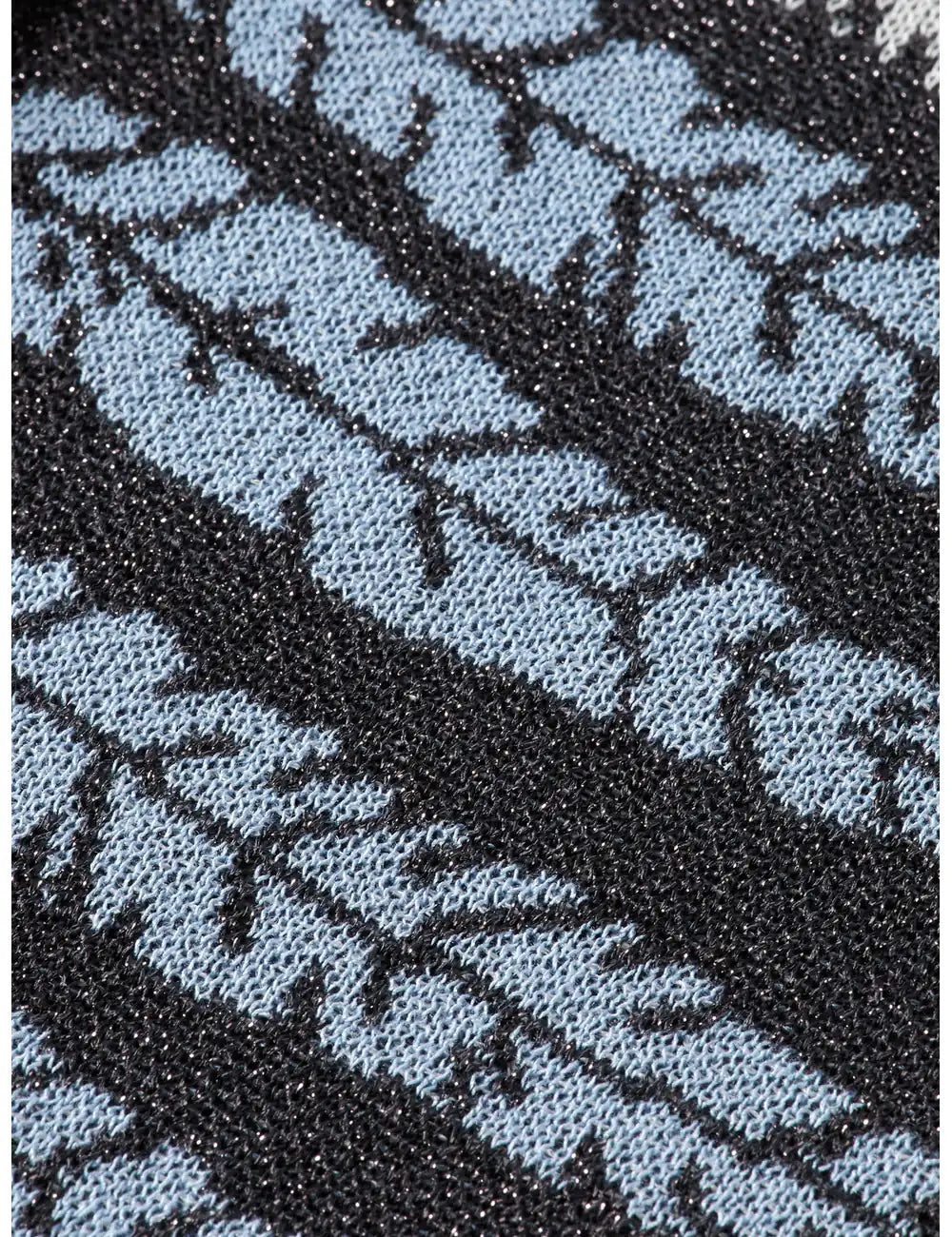 Lurex Jacquard Cardigan detail view by Scotch & Soda