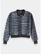 Lurex Jacquard Cardigan flat lay front view by Scotch & Soda