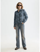 Relaxed Ikat Shirt close-up on model showing fit and detail by Scotch & Soda