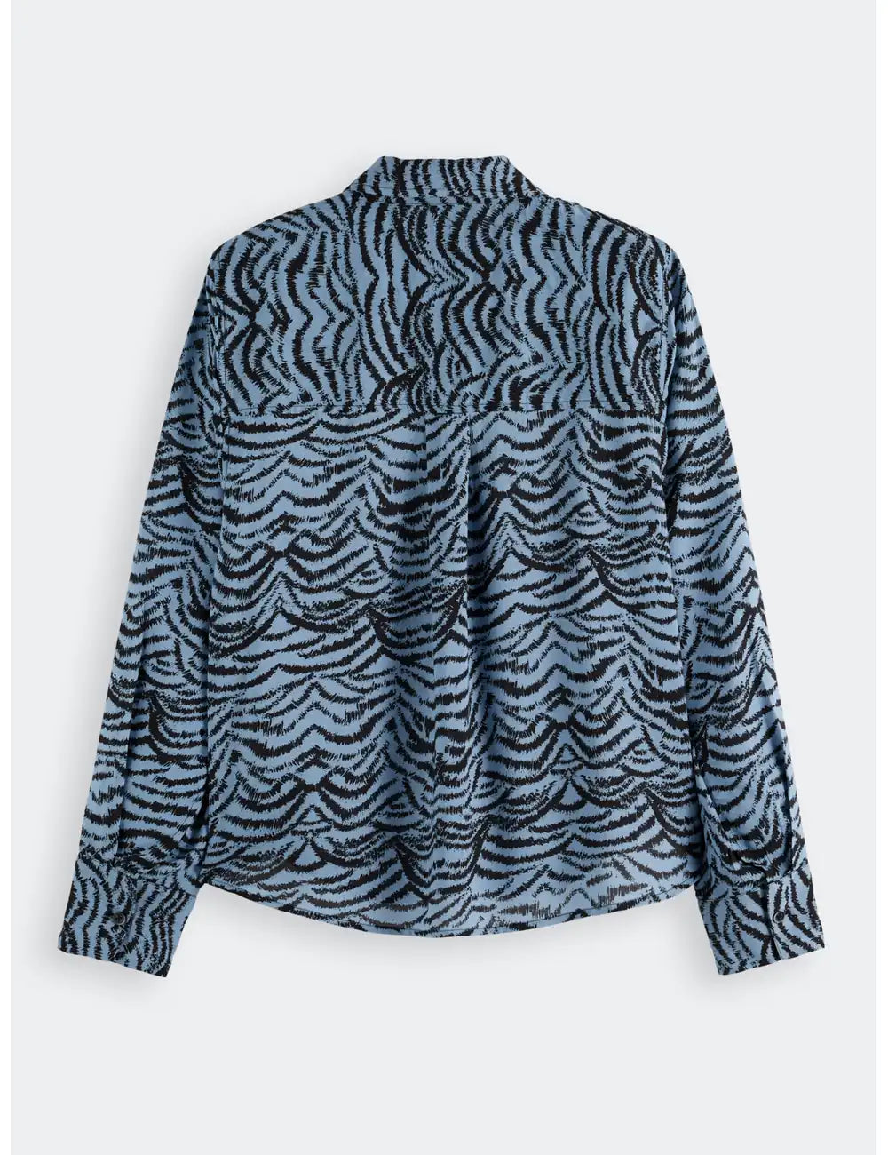 Relaxed Ikat Shirt flat lay back view by Scotch & Soda