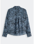 Relaxed Ikat Shirt flat lay back view by Scotch & Soda