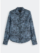 Relaxed Ikat Shirt flat lay front view by Scotch & Soda