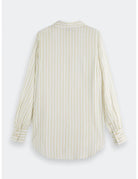 Striped Shirt Pockets flat lay back view by Scotch & Soda