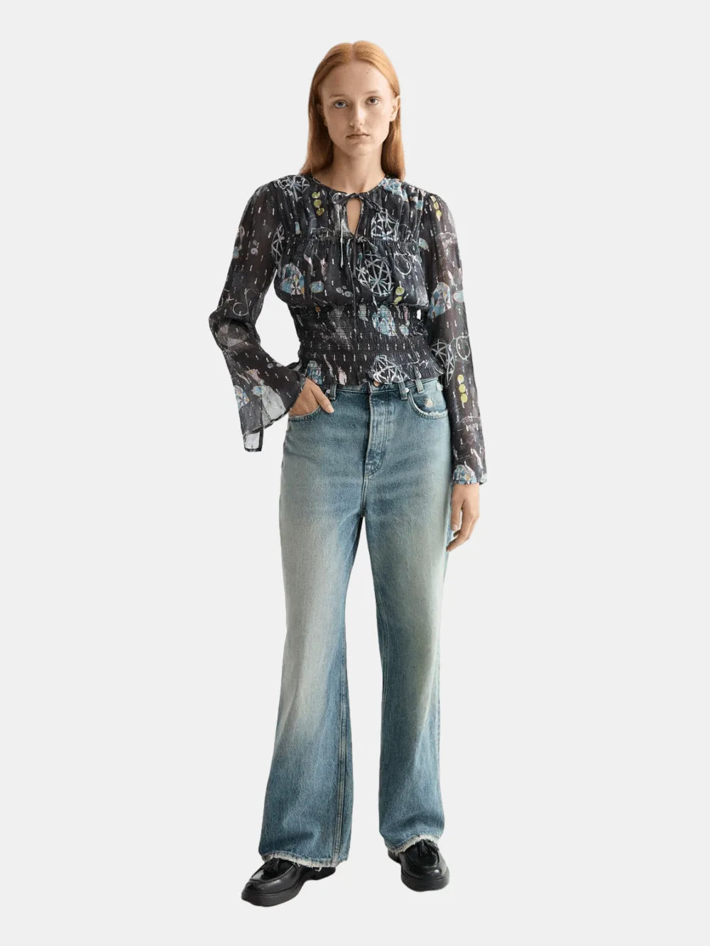 Smocked Waist Top - Scotch & Soda