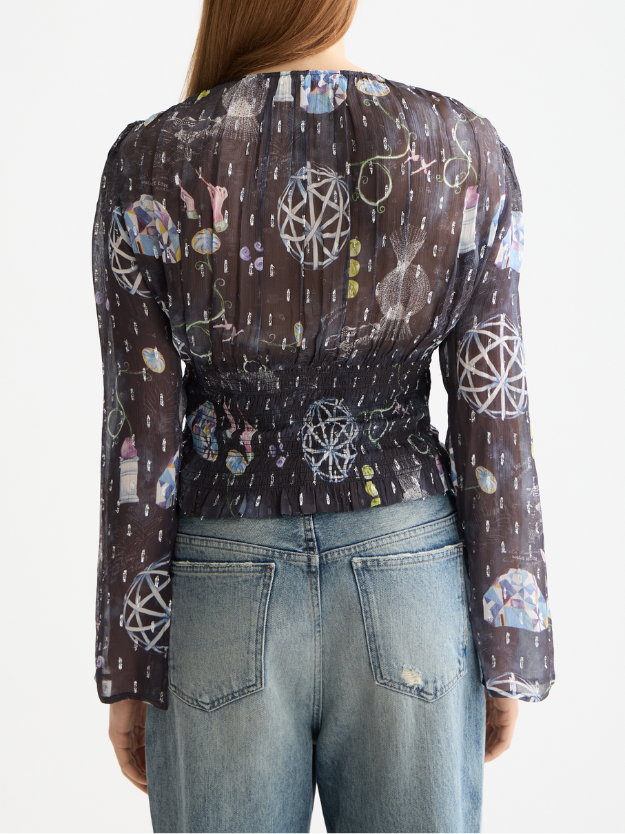 Smocked waist top