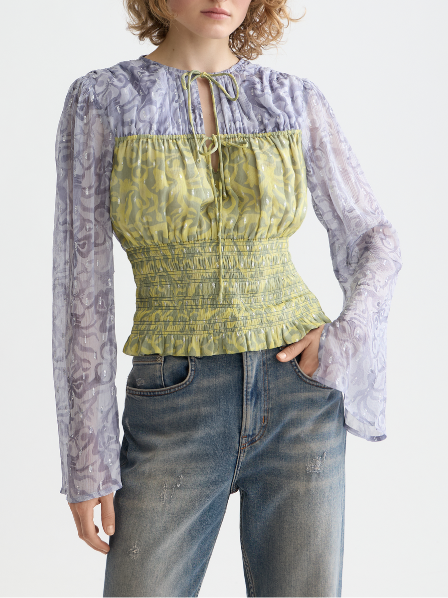 Smocked waist top