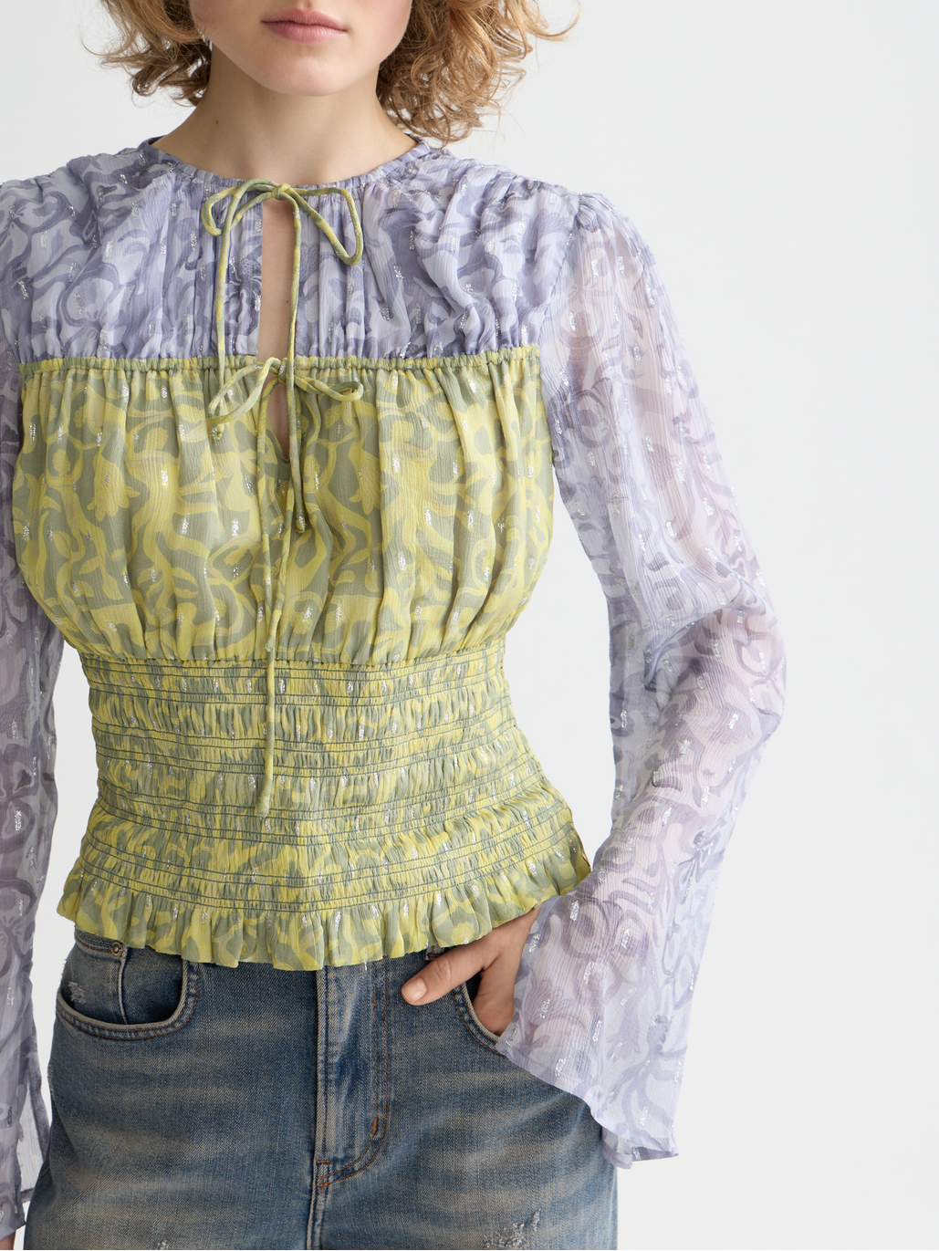 Smocked waist top