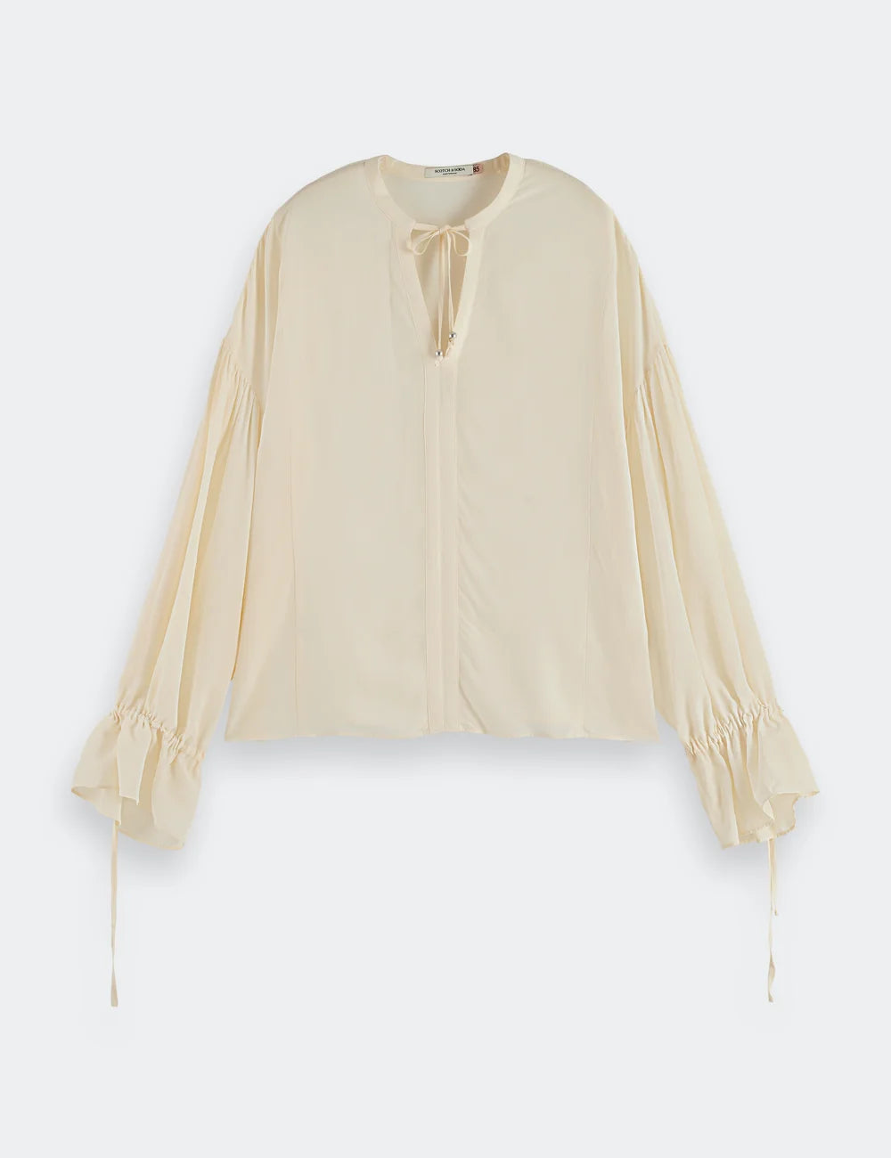 Easy Top With Cuffs flat lay front view by Scotch & Soda