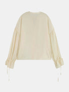 easy-top-with-draw-string-cuffs back view by Scotch & Soda