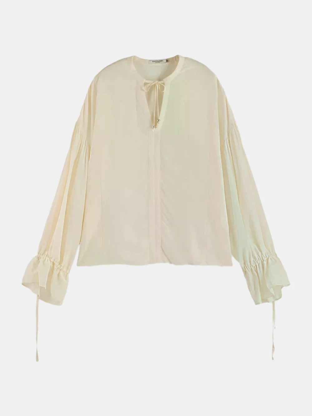 easy-top-with-draw-string-cuffs front view by Scotch & Soda