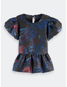 Cap Sleeve Peplum Top alternate angle by Scotch & Soda