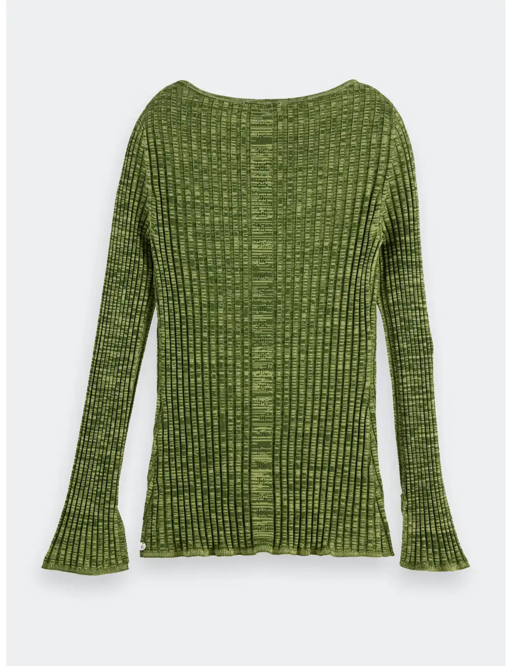Ribbed Knitted Pullover flat lay back view by Scotch & Soda