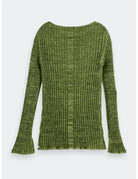 Ribbed Knitted Pullover flat lay back view by Scotch & Soda