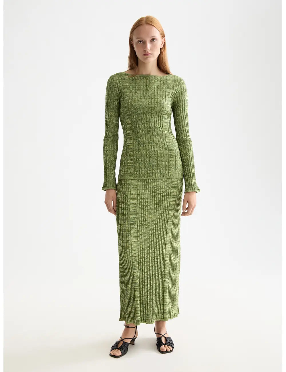 Ribbed Knitted Pullover full model shot showing overall fit by Scotch & Soda