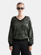 Jacquard V Neck Pullover Image 4 - Scotch & Soda