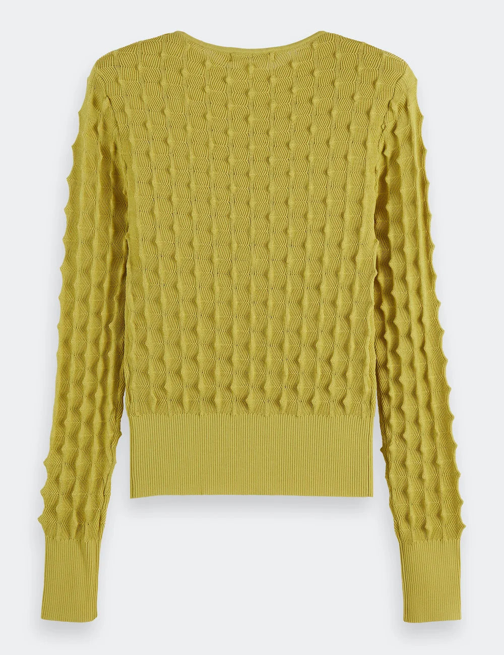 Slash Neck Pullover flat lay front view by Scotch & Soda