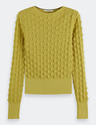 Slash Neck Pullover flat lay back view by Scotch & Soda