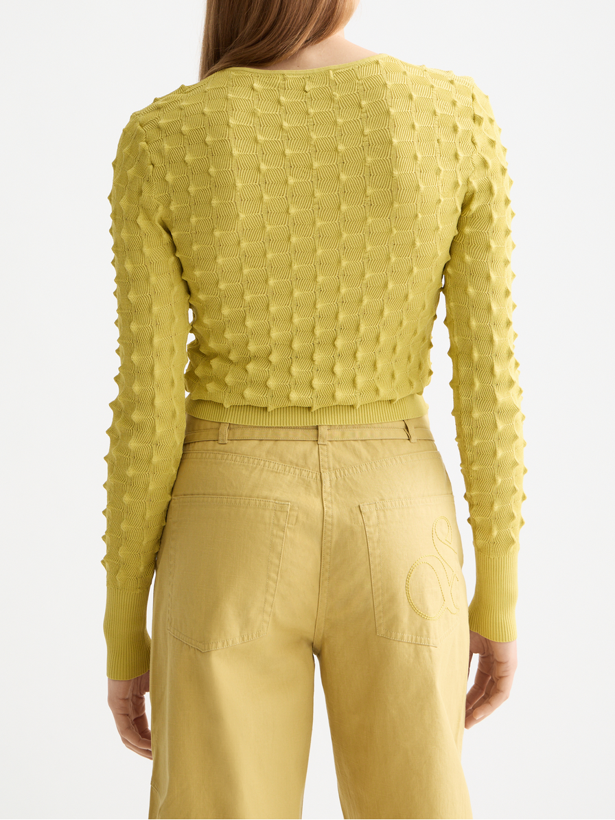 textured stitch pullover