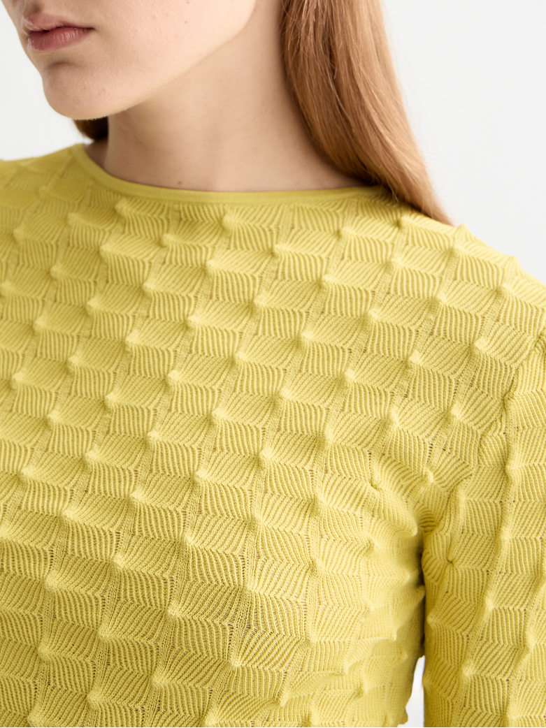 textured stitch pullover
