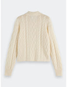 Cable Stitch Pullover flat lay back view by Scotch & Soda