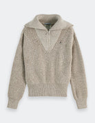Half Zip Pullover flat lay front view by Scotch & Soda