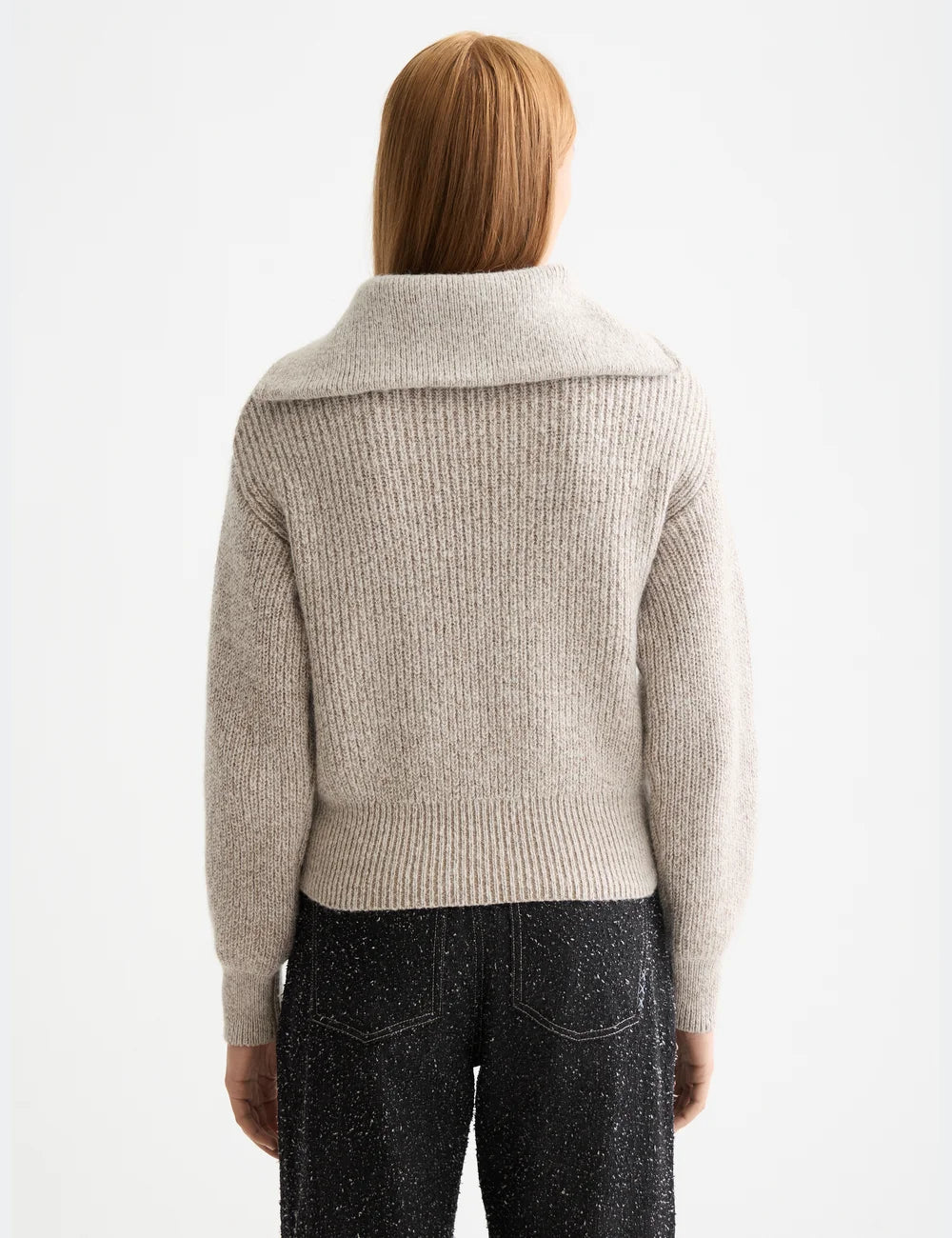 Half Zip Pullover detail shot showing fabric and craftsmanship by Scotch & Soda