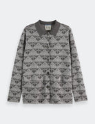 Jacquard Knitted Jacket flat lay front view by Scotch & Soda