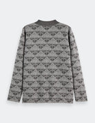 Jacquard Knitted Jacket flat lay back view by Scotch & Soda