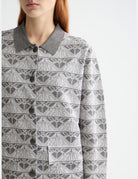 Jacquard Knitted Jacket detail view by Scotch & Soda