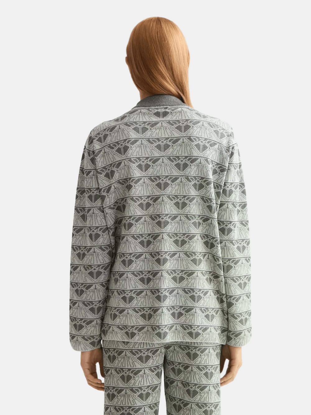 jacquard-knitted-jacket detail shot by Scotch & Soda