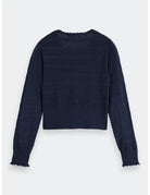 Knitted Cardigan flat lay back view by Scotch & Soda
