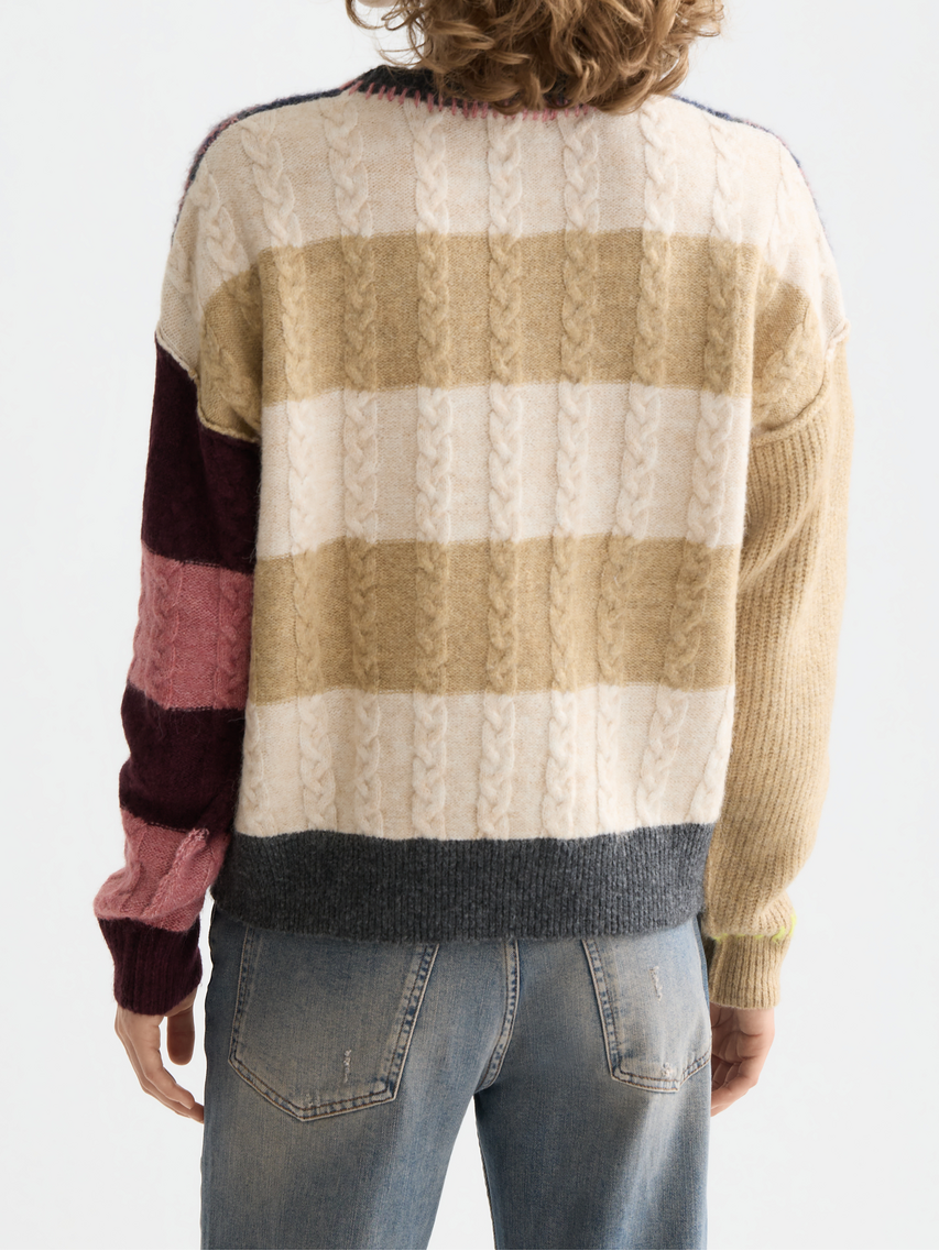Blocked Fair Isle pullover