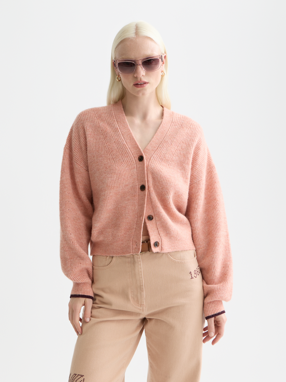 Fuzzy relaxed cardigan