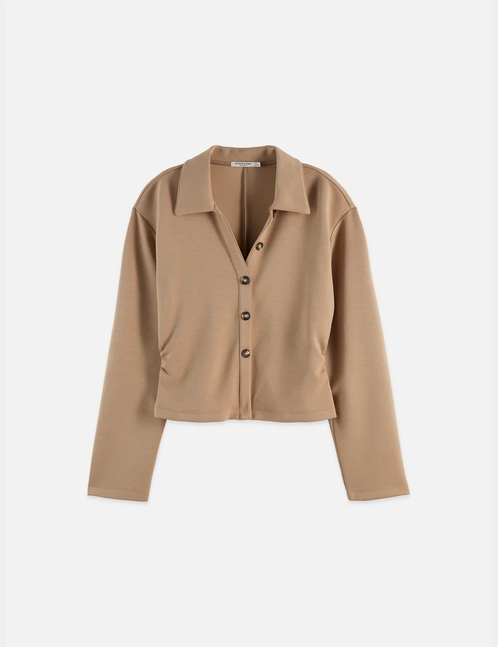 Modal Shirt flat lay showing product details by Scotch & Soda