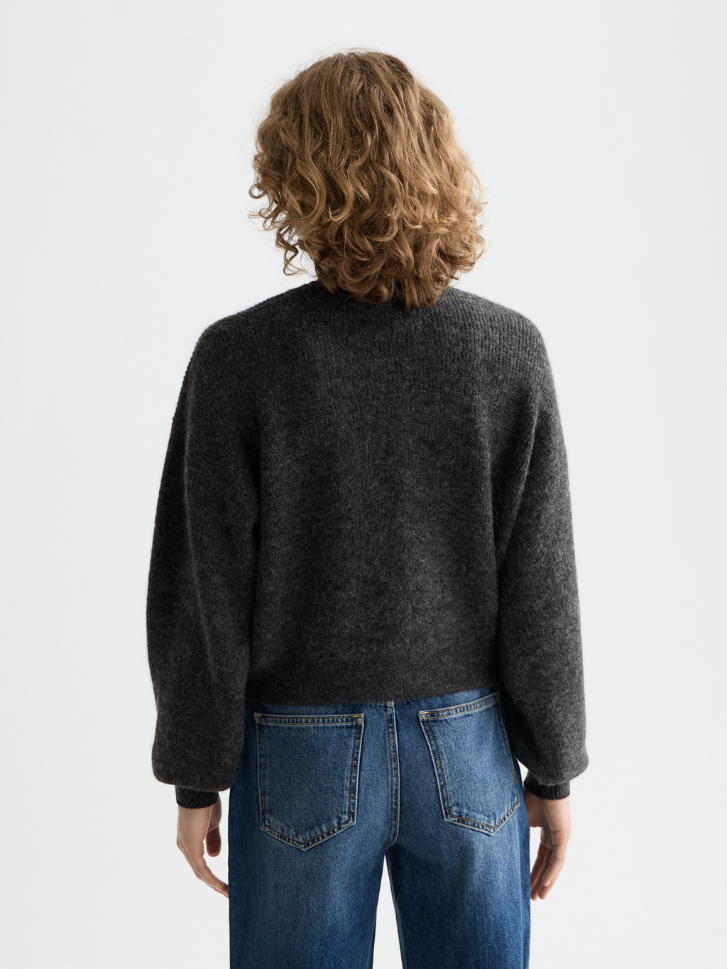 Essentials fuzzy relaxed cardigan