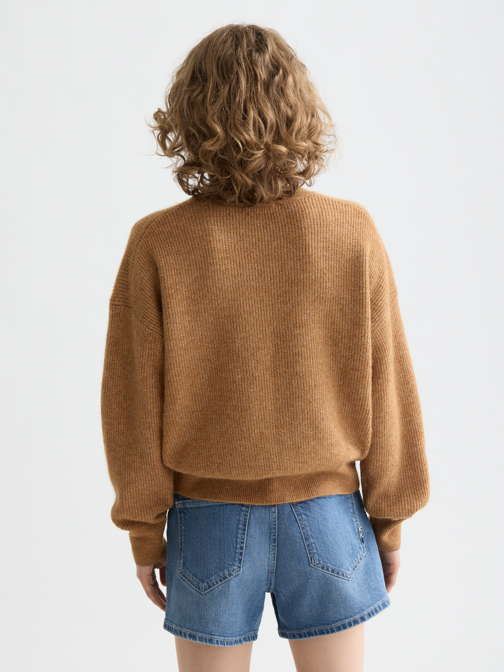 Essentials fuzzy crewneck pullover