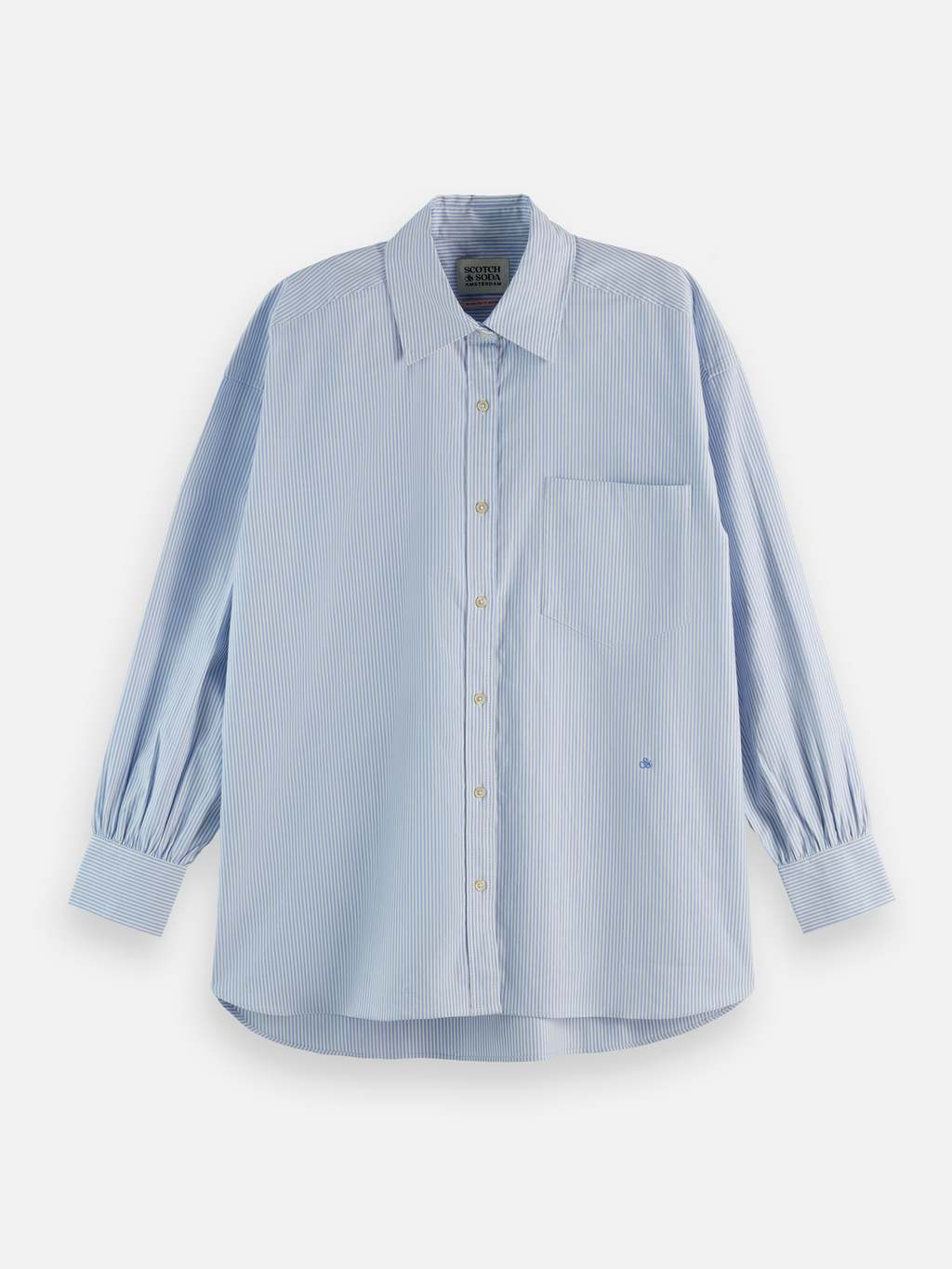 Essentials GIRLFRIEND OXFORD STRIPES SHIRT