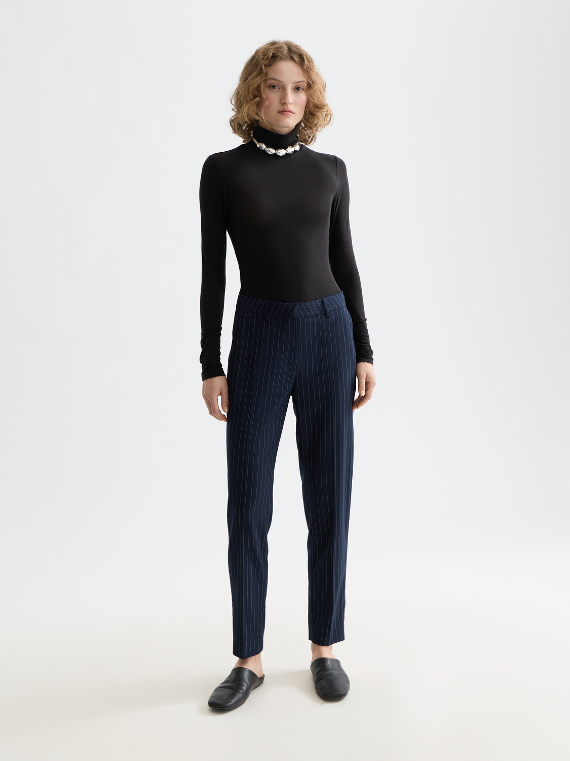 Essentials roll up neck long sleeve top