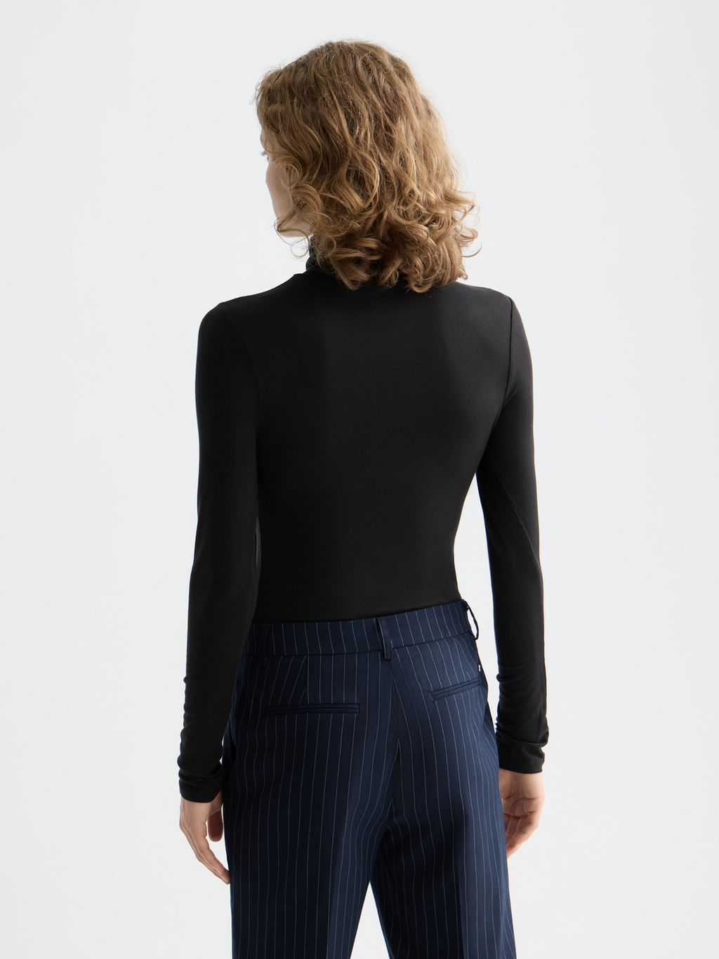 Essentials roll up neck long sleeve top