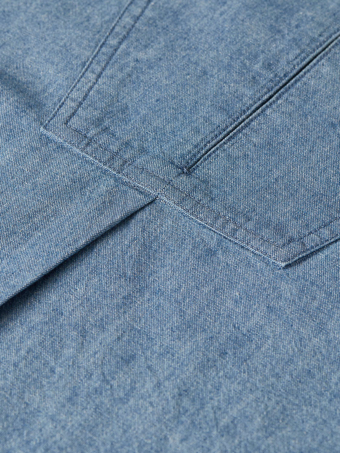 Denim bib shirt