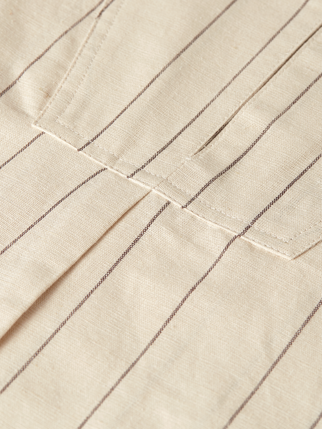 Cotton linen bib shirt