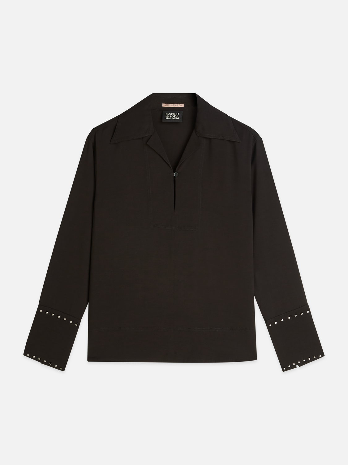 Studded long sleeve shirt