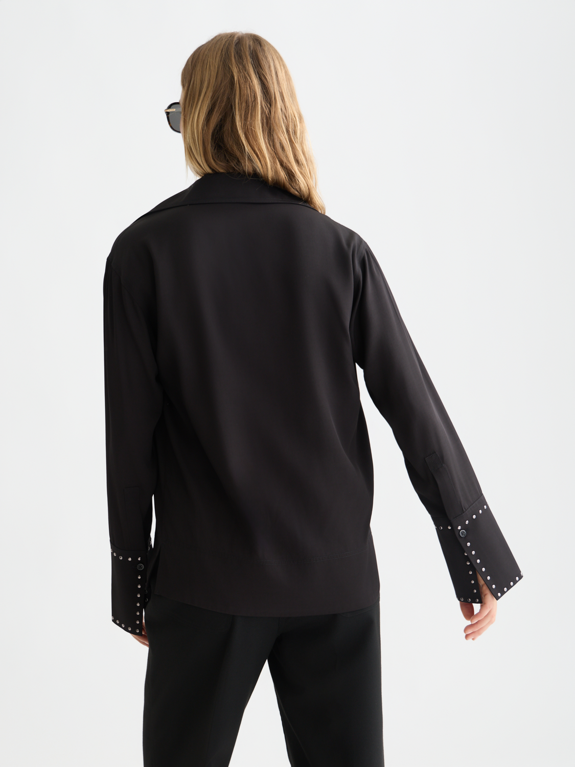 Studded long sleeve shirt