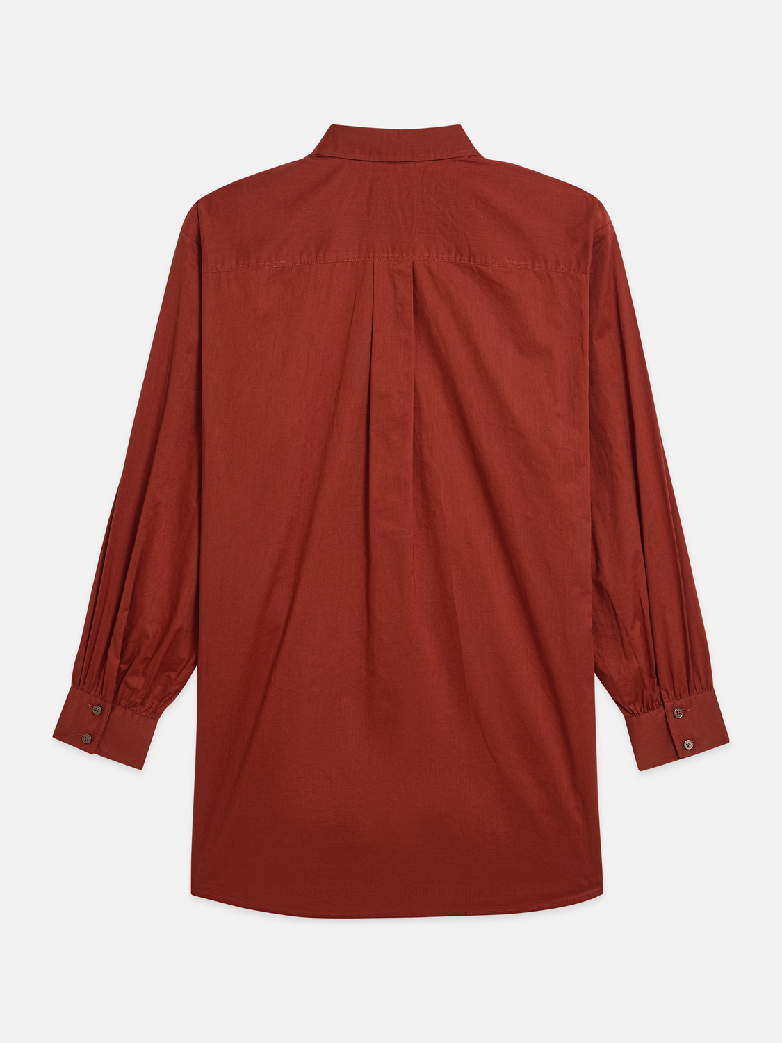 Cotton voile oversized shirt